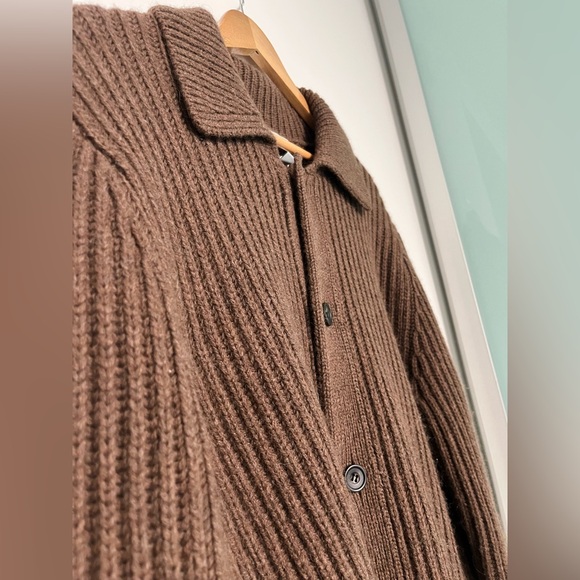 COS Alpaca-Blend Ribbed Cardigan - Picture 3 of 4